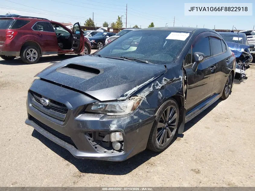 2015 Subaru Wrx Limited VIN: JF1VA1G66F8822918 Lot: 45532252