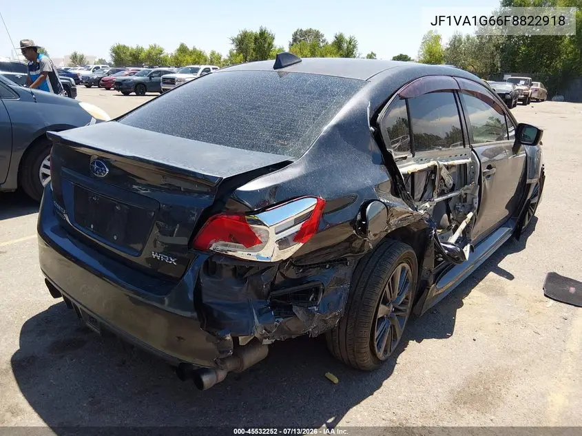 2015 Subaru Wrx Limited VIN: JF1VA1G66F8822918 Lot: 45532252