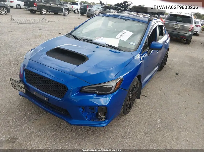 2015 Subaru Wrx VIN: JF1VA1A62F9803236 Lot: 45567041