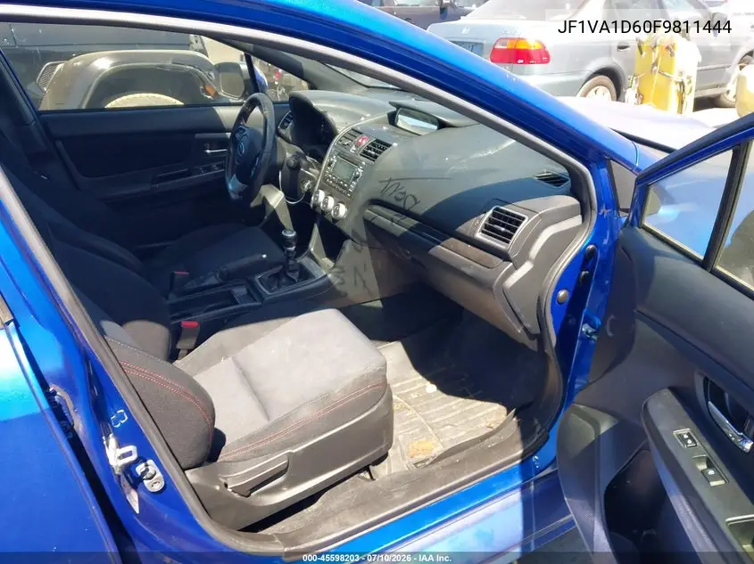 2015 Subaru Wrx Premium VIN: JF1VA1D60F9811444 Lot: 45598203