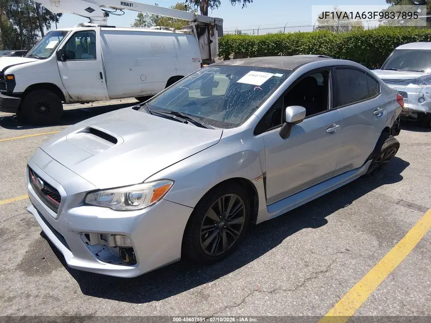 2015 Subaru Wrx VIN: JF1VA1A63F9837895 Lot: 45607551