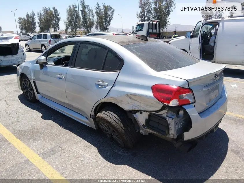 2015 Subaru Wrx VIN: JF1VA1A63F9837895 Lot: 45607551