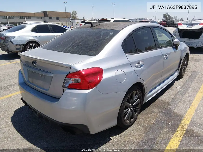 2015 Subaru Wrx VIN: JF1VA1A63F9837895 Lot: 45607551