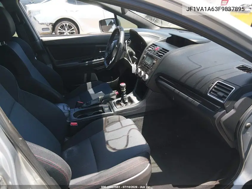 2015 Subaru Wrx VIN: JF1VA1A63F9837895 Lot: 45607551
