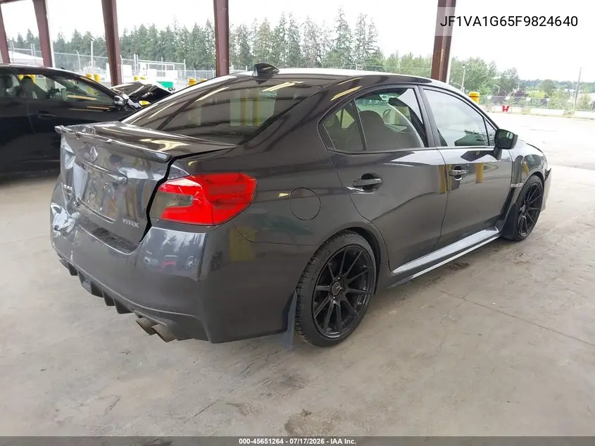 2015 Subaru Wrx Limited VIN: JF1VA1G65F9824640 Lot: 45651264