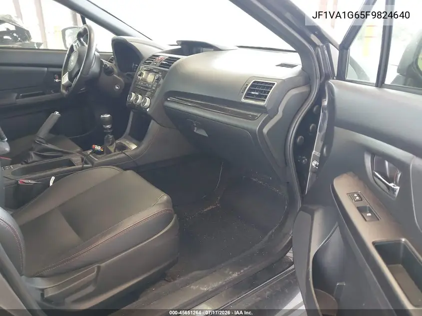 2015 Subaru Wrx Limited VIN: JF1VA1G65F9824640 Lot: 45651264