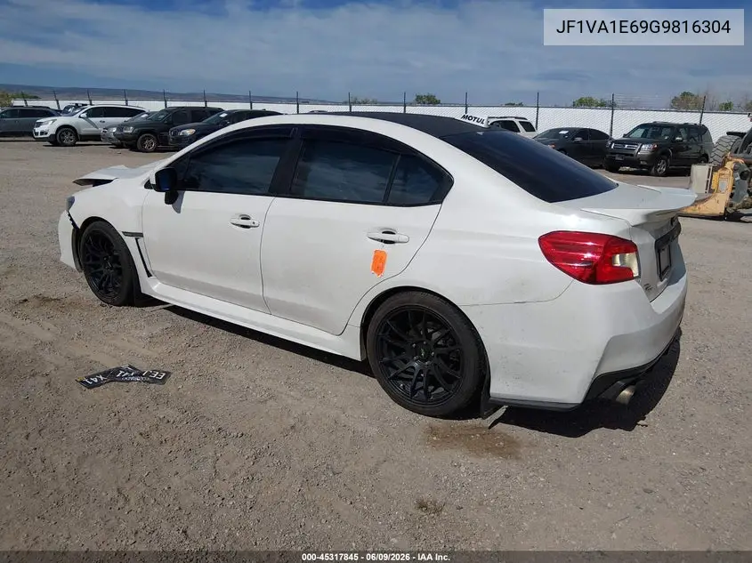 2016 Subaru Wrx Premium VIN: JF1VA1E69G9816304 Lot: 45317845