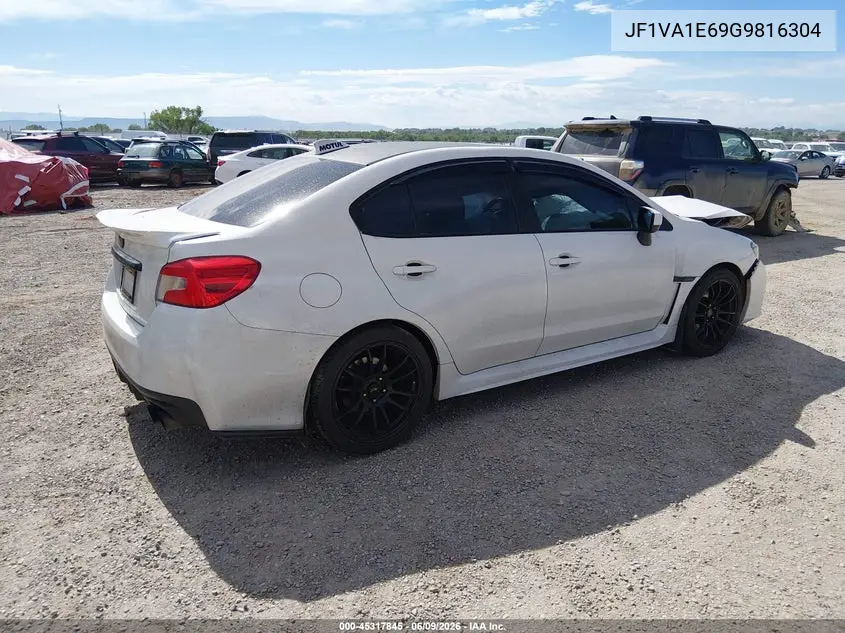 2016 Subaru Wrx Premium VIN: JF1VA1E69G9816304 Lot: 45317845