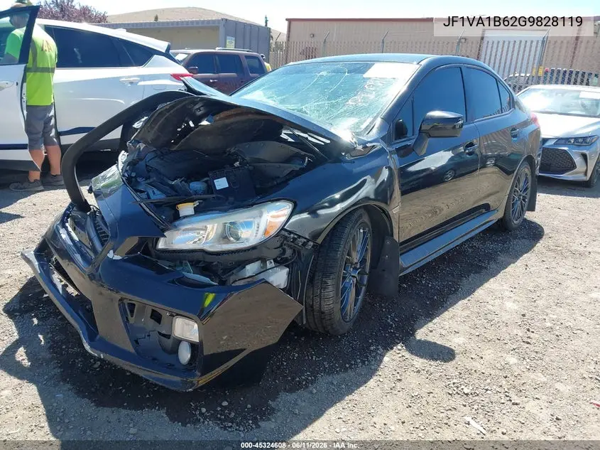 2016 Subaru Wrx VIN: JF1VA1B62G9828119 Lot: 45324608
