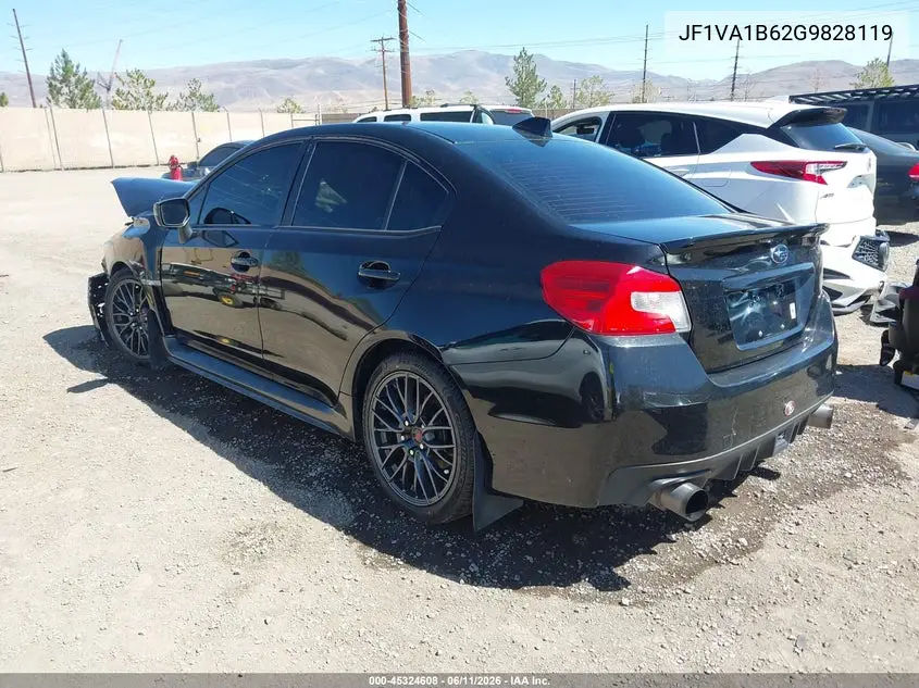 2016 Subaru Wrx VIN: JF1VA1B62G9828119 Lot: 45324608