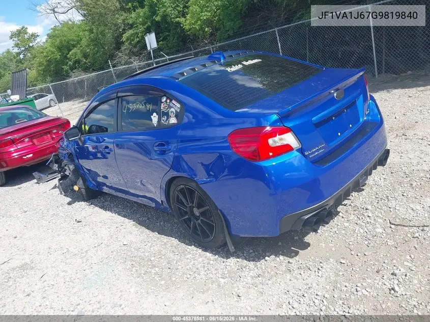 2016 Subaru Wrx Limited VIN: JF1VA1J67G9819840 Lot: 45378581