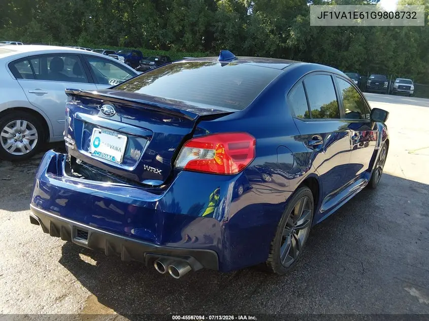 2016 Subaru Wrx Premium VIN: JF1VA1E61G9808732 Lot: 45567094