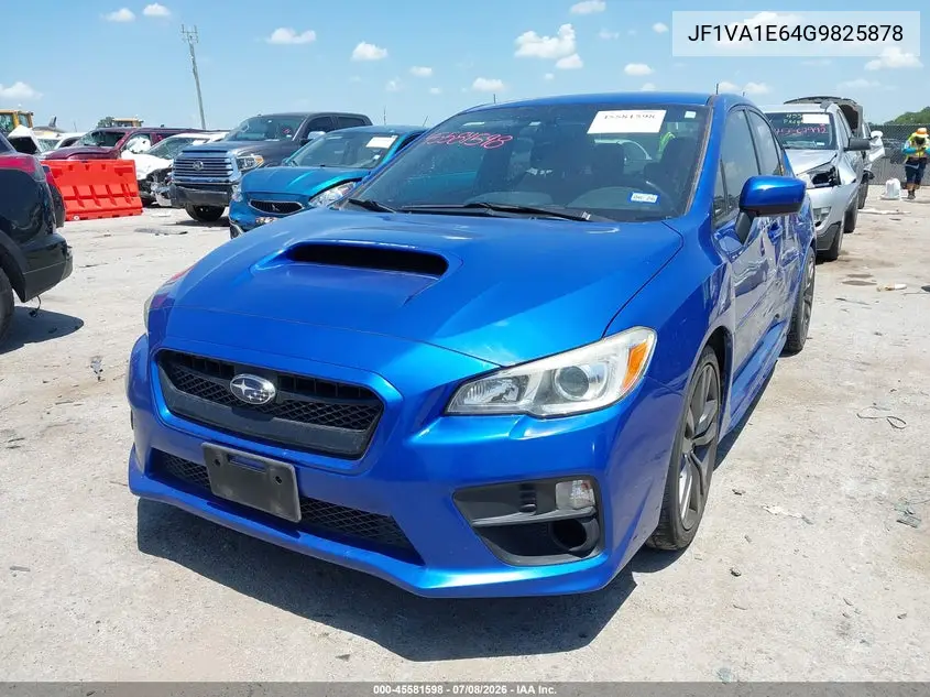 2016 Subaru Wrx Premium VIN: JF1VA1E64G9825878 Lot: 45581598