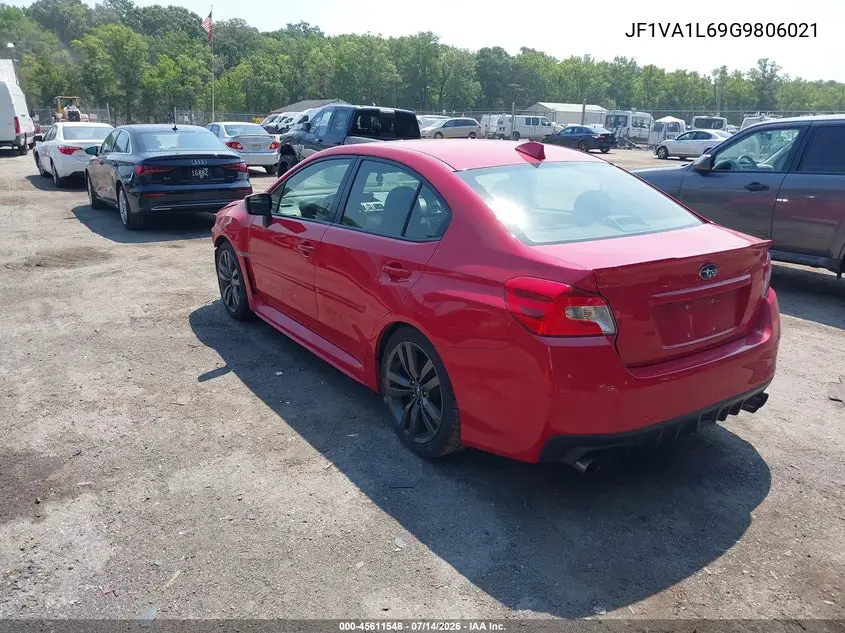 2016 Subaru Wrx Limited VIN: JF1VA1L69G9806021 Lot: 45611548