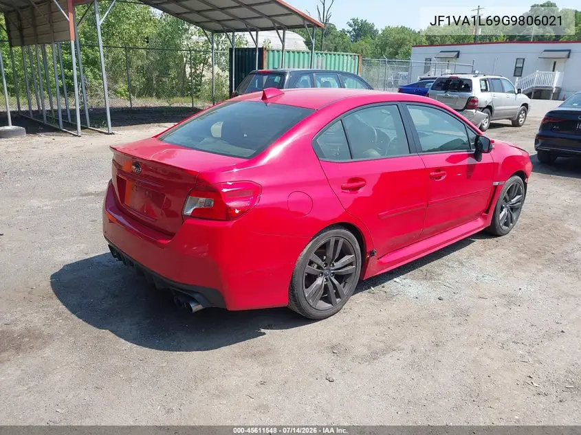 2016 Subaru Wrx Limited VIN: JF1VA1L69G9806021 Lot: 45611548