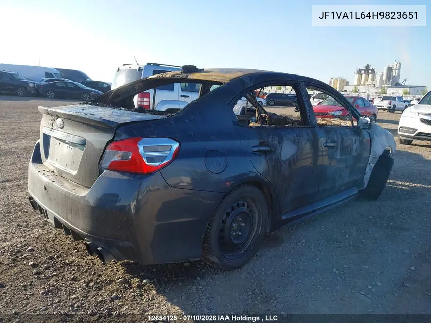 2017 Subaru Wrx Sport-Tech VIN: JF1VA1L64H9823651 Lot: 12654125
