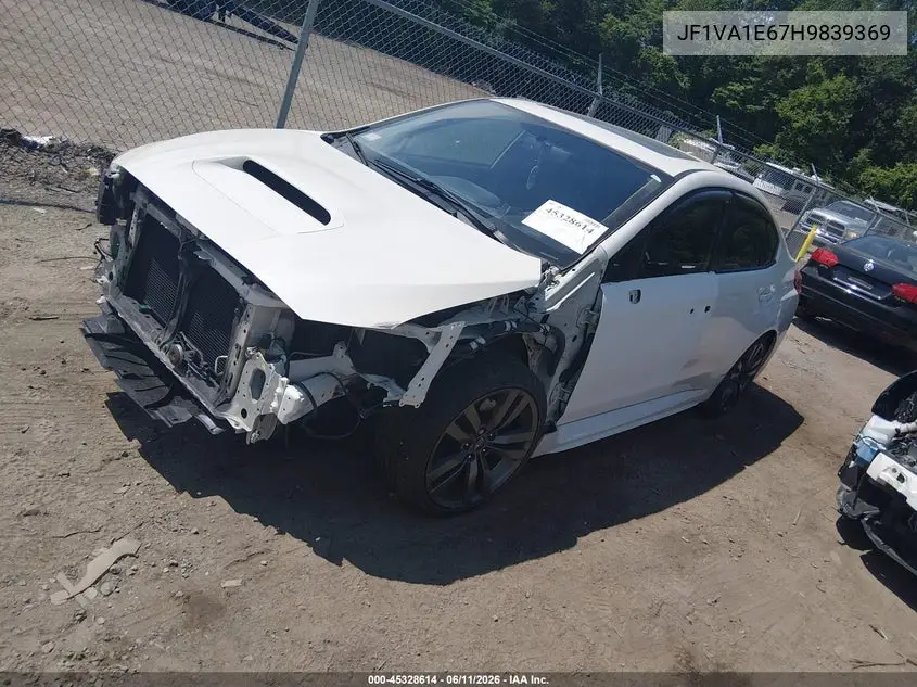 2017 Subaru Wrx Premium VIN: JF1VA1E67H9839369 Lot: 45328614