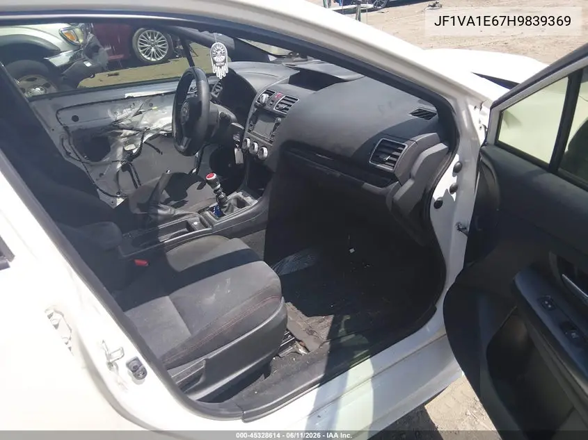 2017 Subaru Wrx Premium VIN: JF1VA1E67H9839369 Lot: 45328614