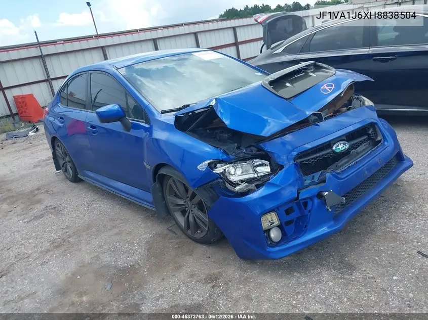 2017 Subaru Wrx Limited VIN: JF1VA1J6XH8838504 Lot: 45373763