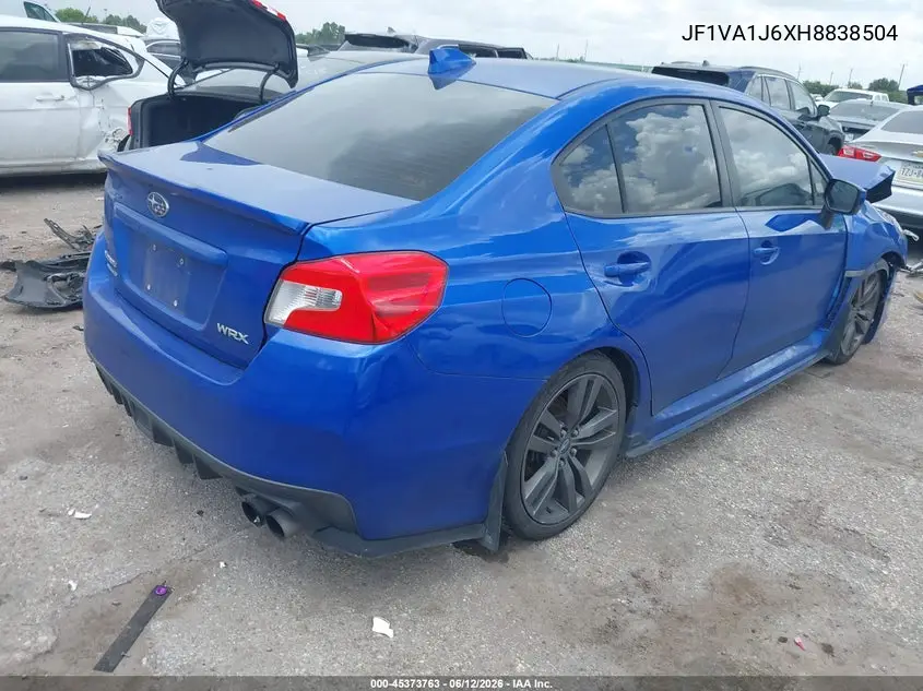 2017 Subaru Wrx Limited VIN: JF1VA1J6XH8838504 Lot: 45373763