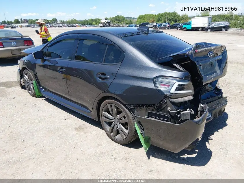 2017 Subaru Wrx Limited VIN: JF1VA1L64H9818966 Lot: 45459724