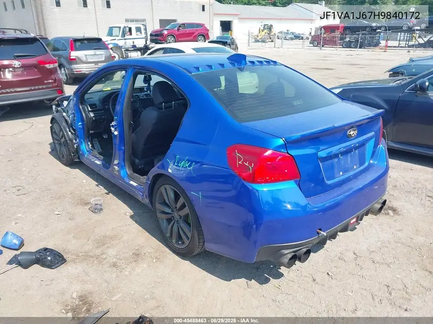 2017 Subaru Wrx Limited VIN: JF1VA1J67H9840172 Lot: 45488463