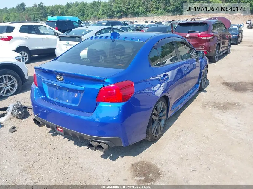 2017 Subaru Wrx Limited VIN: JF1VA1J67H9840172 Lot: 45488463