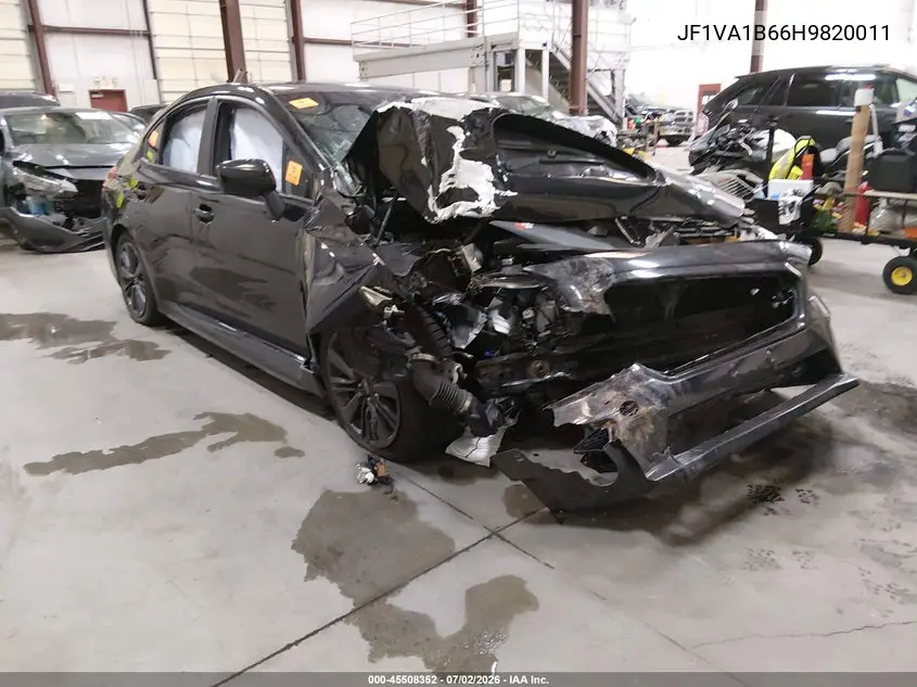 2017 Subaru Wrx VIN: JF1VA1B66H9820011 Lot: 45508352
