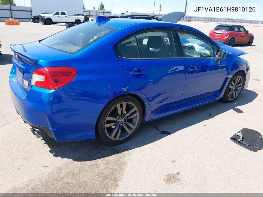 2017 Subaru Wrx Premium VIN: JF1VA1E61H9810126 Lot: 45521969