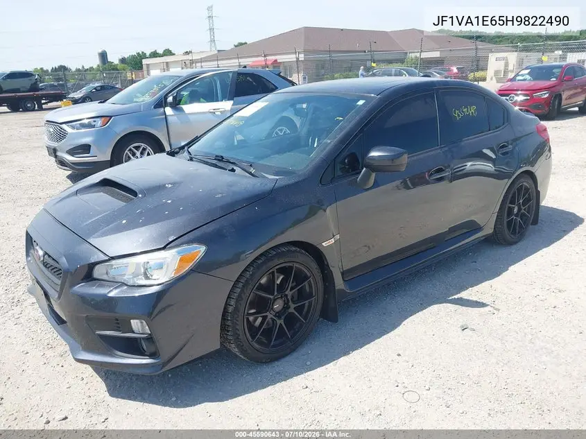 2017 Subaru Wrx Premium VIN: JF1VA1E65H9822490 Lot: 45590643