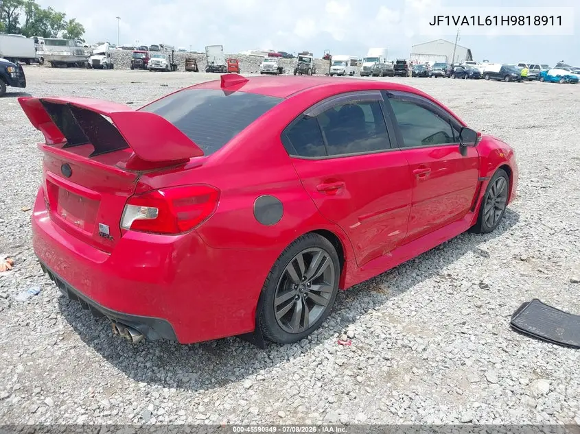2017 Subaru Wrx Limited VIN: JF1VA1L61H9818911 Lot: 45590849