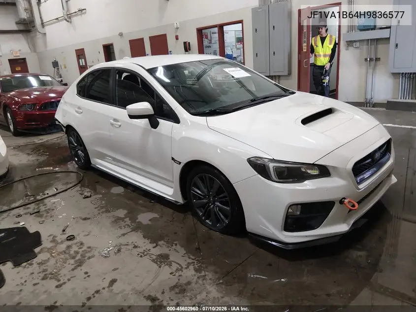 2017 Subaru Wrx VIN: JF1VA1B64H9836577 Lot: 45602960