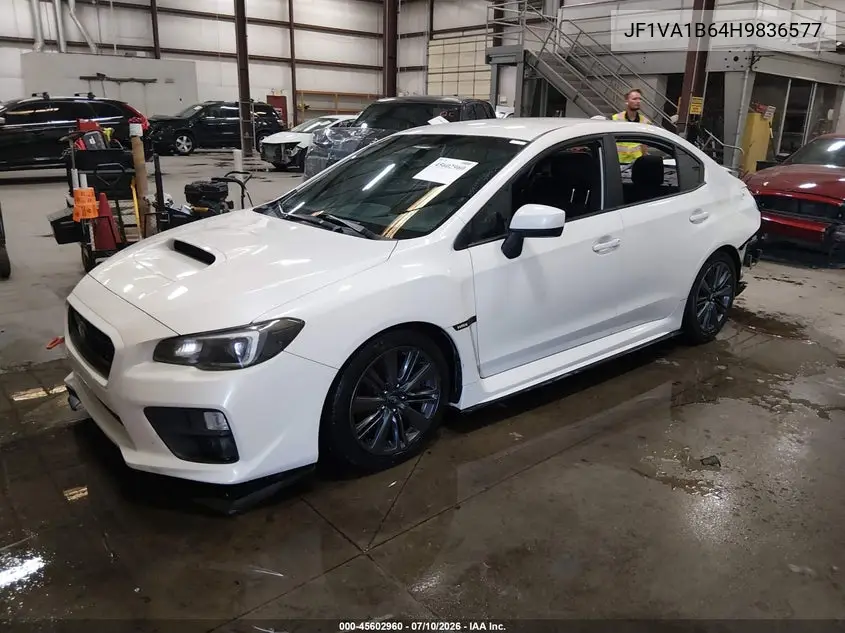 2017 Subaru Wrx VIN: JF1VA1B64H9836577 Lot: 45602960