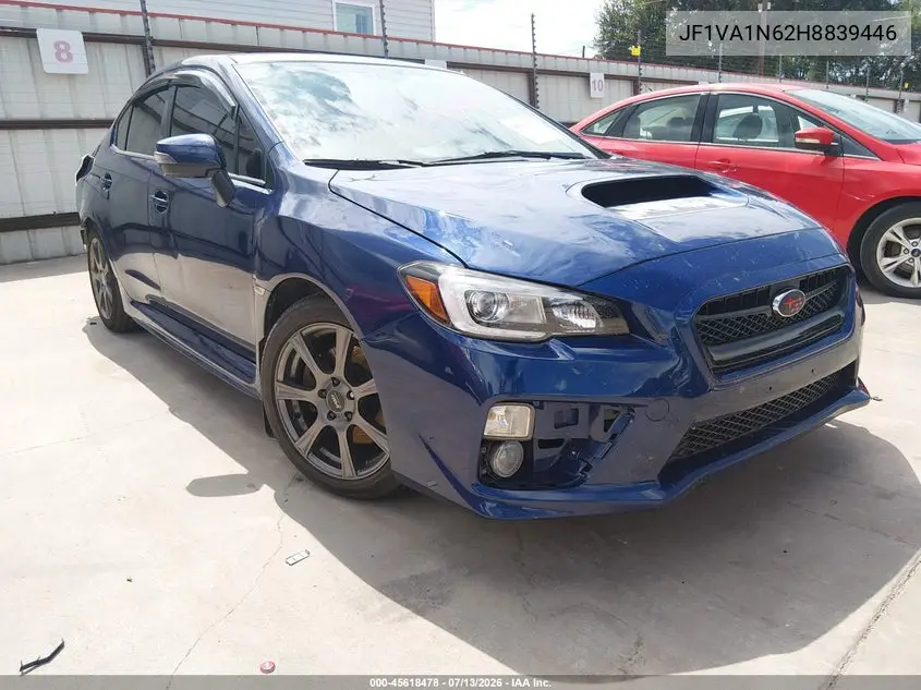 2017 Subaru Wrx Limited VIN: JF1VA1N62H8839446 Lot: 45618478