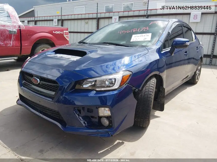 2017 Subaru Wrx Limited VIN: JF1VA1N62H8839446 Lot: 45618478