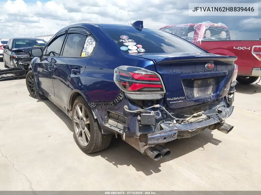 2017 Subaru Wrx Limited VIN: JF1VA1N62H8839446 Lot: 45618478