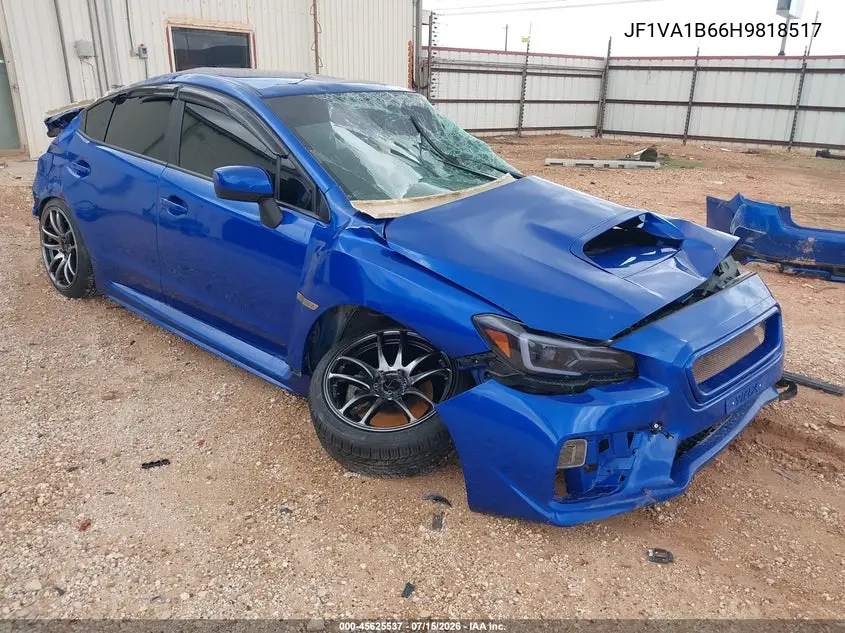2017 Subaru Wrx VIN: JF1VA1B66H9818517 Lot: 45625537