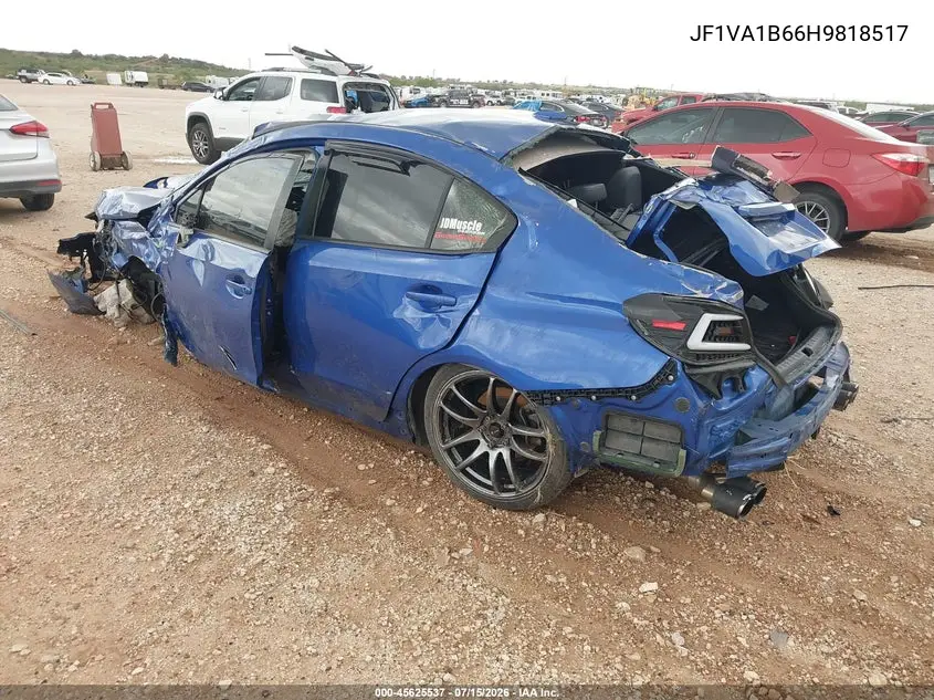 2017 Subaru Wrx VIN: JF1VA1B66H9818517 Lot: 45625537