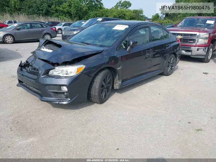 2017 Subaru Wrx VIN: JF1VA1B65H9800476 Lot: 45659236
