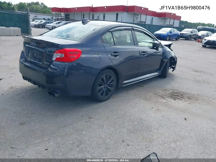 2017 Subaru Wrx VIN: JF1VA1B65H9800476 Lot: 45659236
