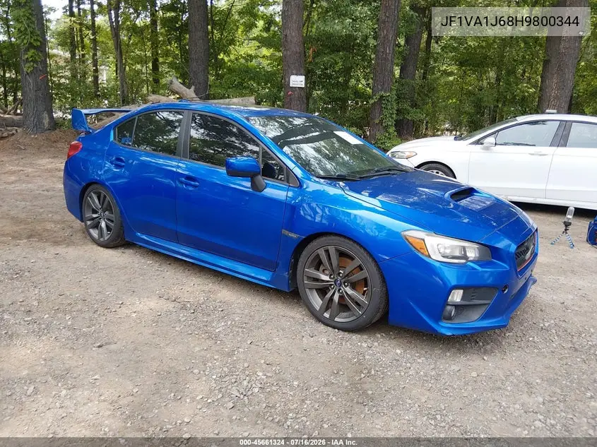2017 Subaru Wrx Limited VIN: JF1VA1J68H9800344 Lot: 45661324