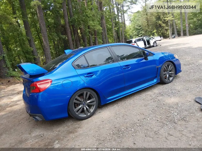 2017 Subaru Wrx Limited VIN: JF1VA1J68H9800344 Lot: 45661324