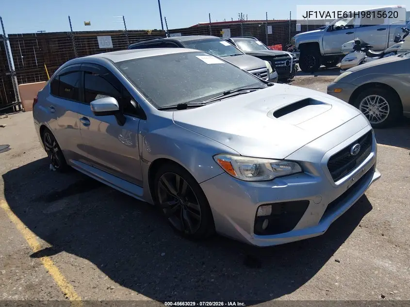 2017 Subaru Wrx Premium VIN: JF1VA1E61H9815620 Lot: 45663029