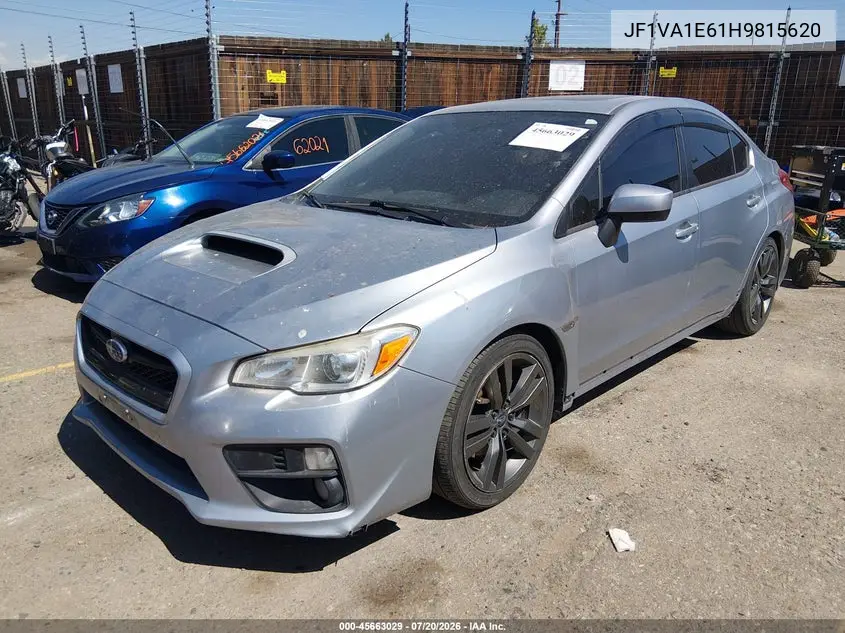 2017 Subaru Wrx Premium VIN: JF1VA1E61H9815620 Lot: 45663029