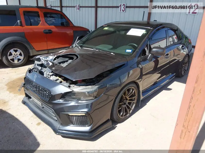 2018 Subaru Wrx Limited VIN: JF1VA1F60J9816813 Lot: 45340792