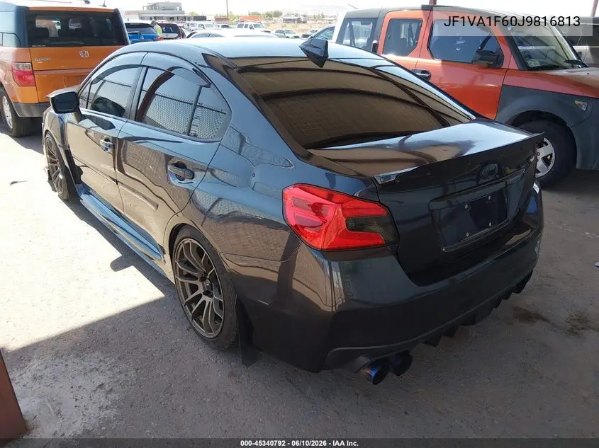 2018 Subaru Wrx Limited VIN: JF1VA1F60J9816813 Lot: 45340792