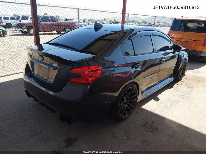 2018 Subaru Wrx Limited VIN: JF1VA1F60J9816813 Lot: 45340792