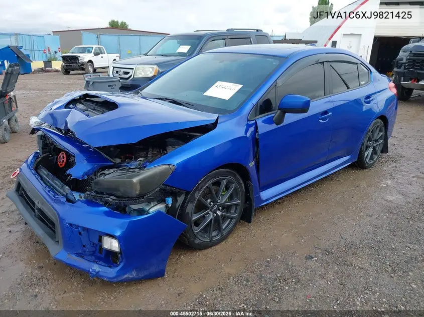 2018 Subaru Wrx Premium VIN: JF1VA1C6XJ9821425 Lot: 45502715
