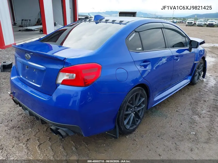 2018 Subaru Wrx Premium VIN: JF1VA1C6XJ9821425 Lot: 45502715