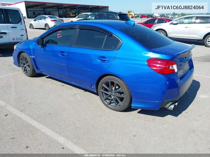 2018 Subaru Wrx Premium VIN: JF1VA1C60J8824064 Lot: 45508138